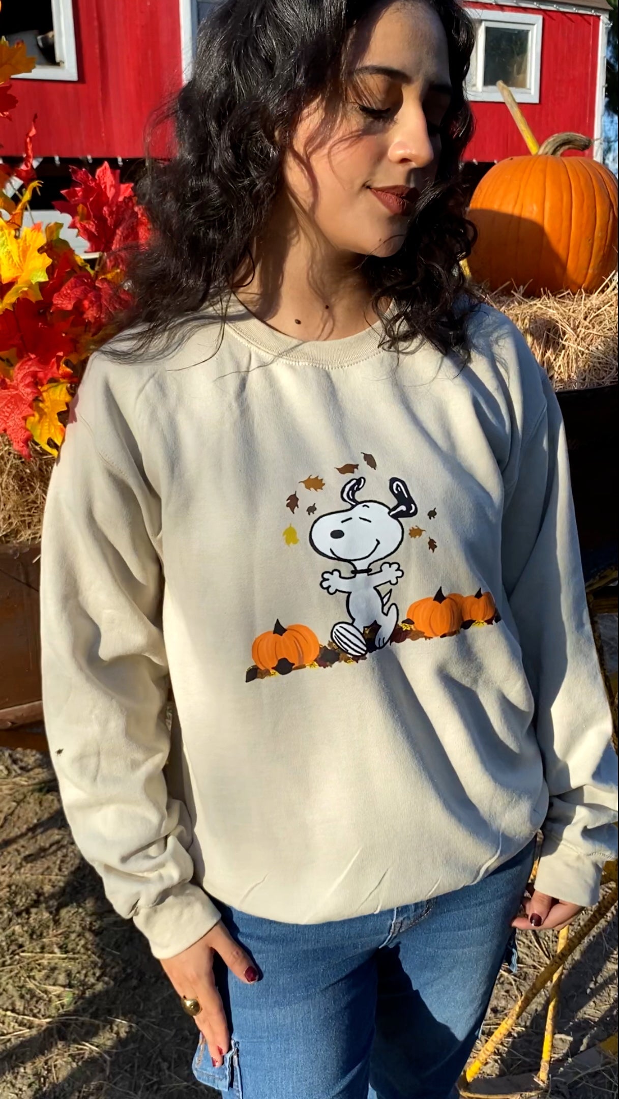 Snoopy fall sweatshirt