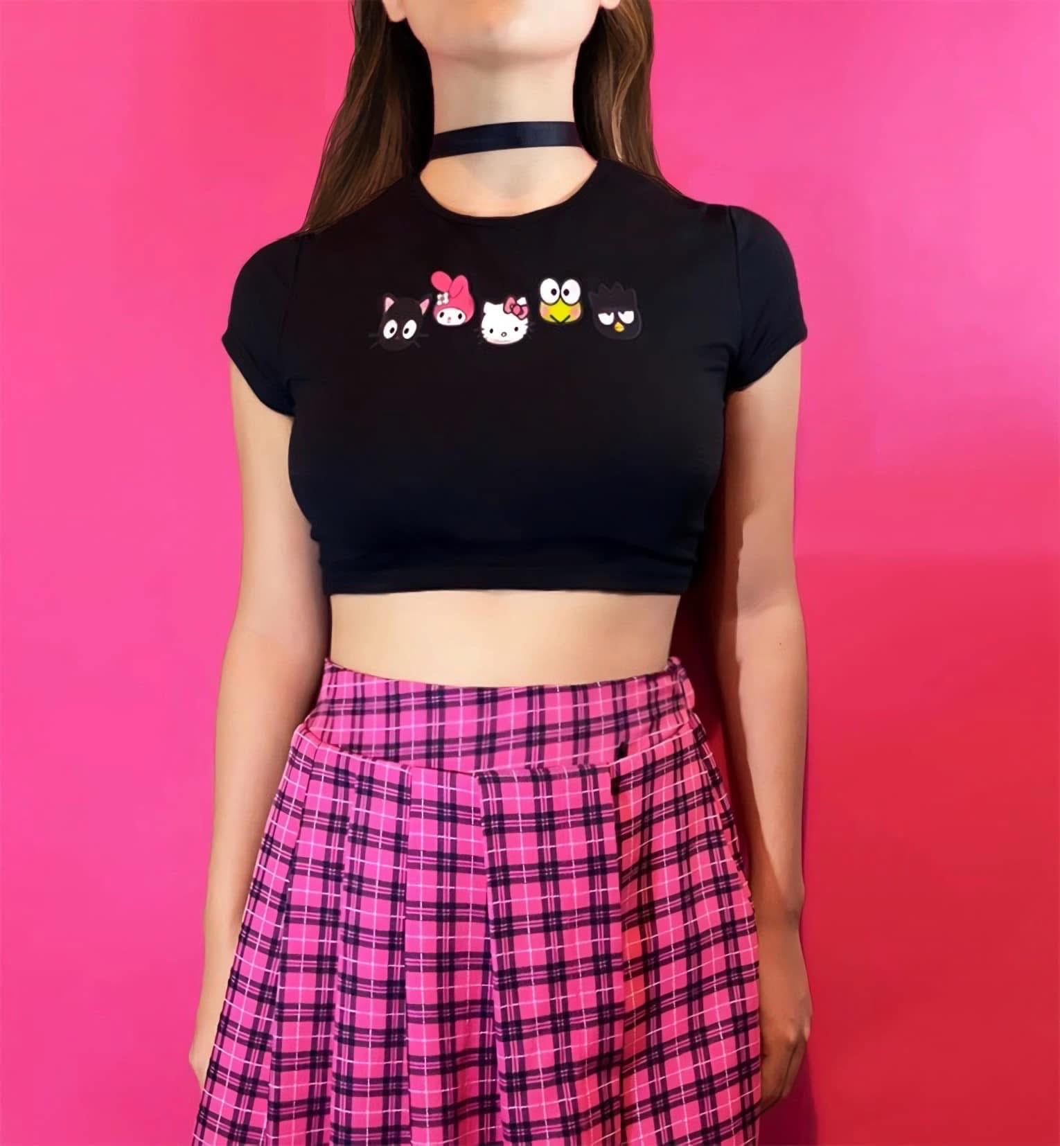 Kitty black top & friends