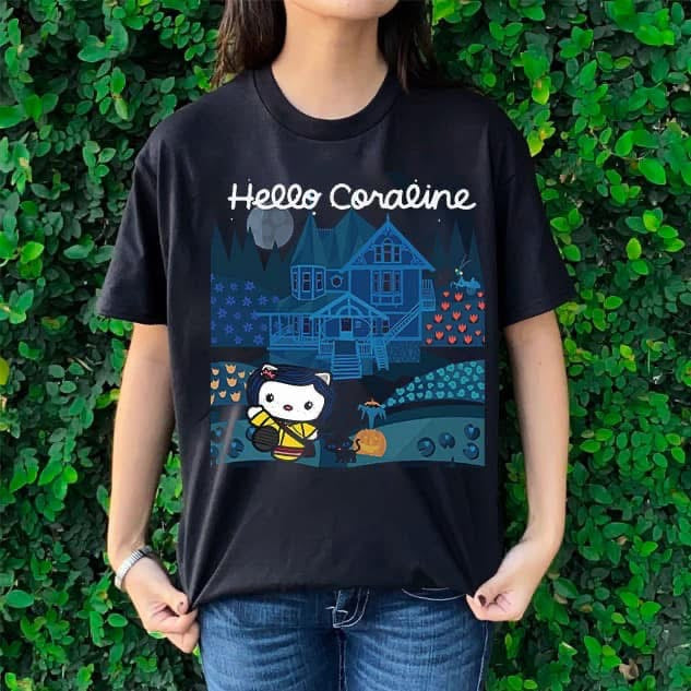 Hello coraline tee
