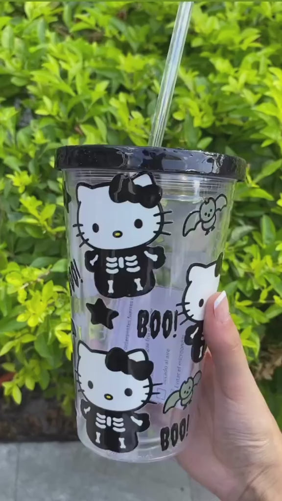 Hello kitty spooky tumbler